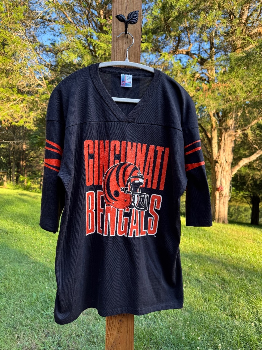 Vintage Cincinnati Bengals Jersey Shirt 1990s XL *READ SIZE NFL Garan Inc